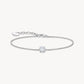 Thomas Sabo Sterling Silver Round White Cubic Zirconia Bracelet A2156-051-14