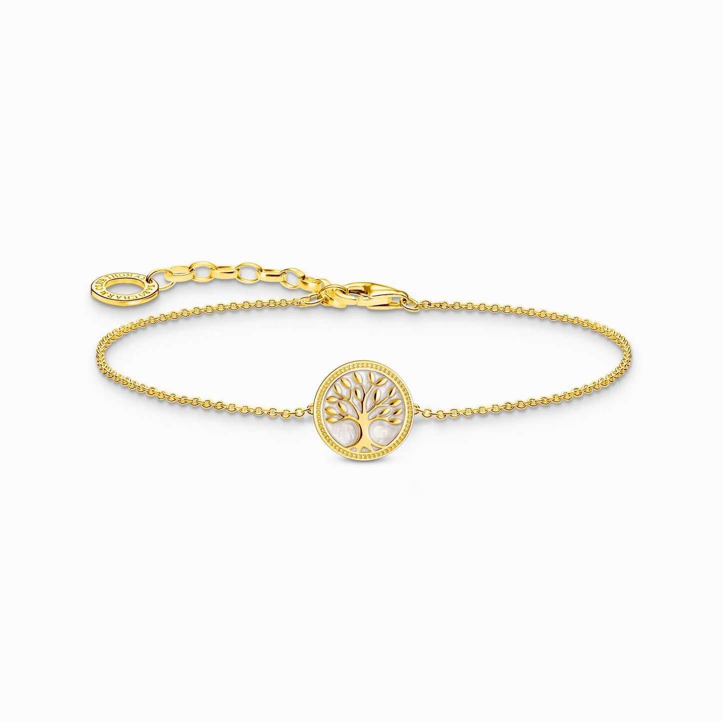 Thomas Sabo Yellow Gold Plated Tree of Life Bracelet A2160-427-39-L19V
