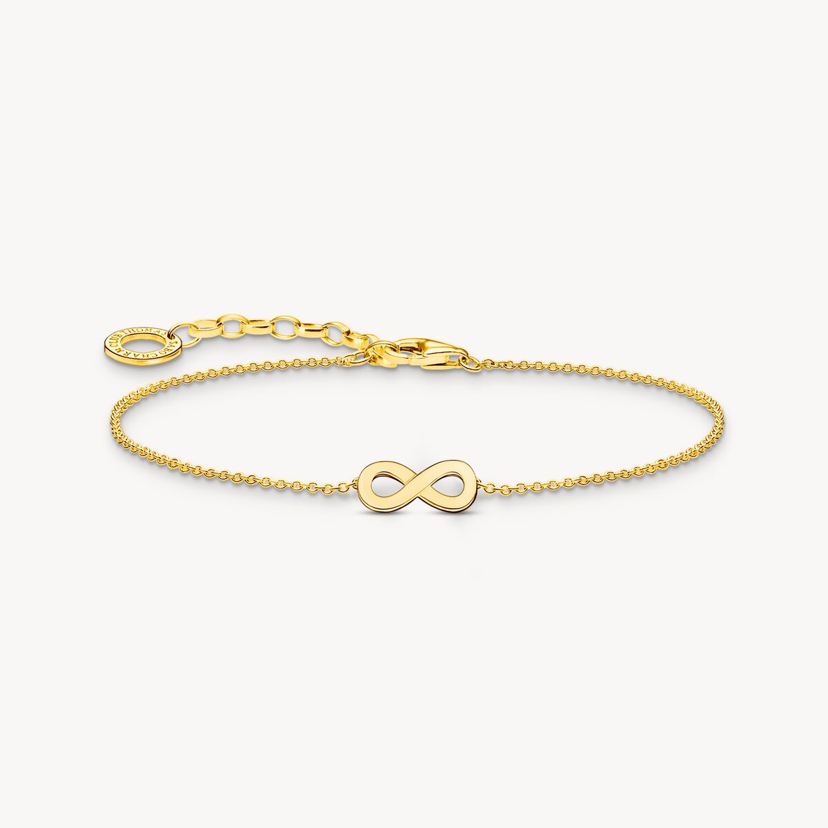 Thomas Sabo Yellow Gold Plated Plain Infinity Trace Bracelet A2161-001-21