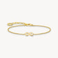 Thomas Sabo Yellow Gold Plated Plain Infinity Trace Bracelet A2161-001-21