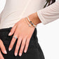 Thomas Sabo Sterling Silver White Cubic Zirconia Cross Bracelet with Freshwater Cultured Pearl A2173-167-14
