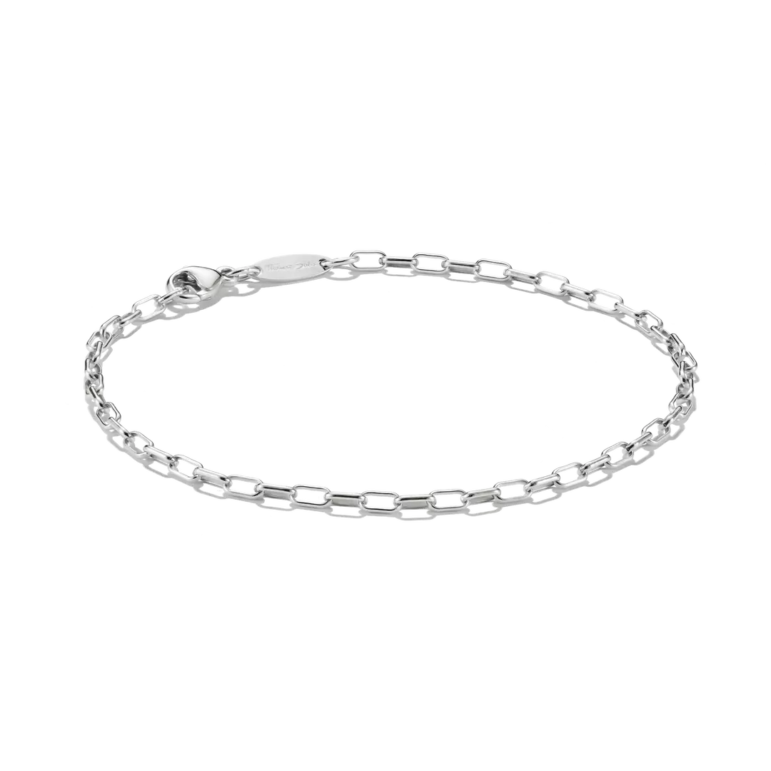Thomas Sabo Sterling Silver Paperclip Bracelet 19cms A2206-001-21