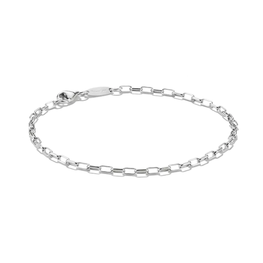Thomas Sabo Sterling Silver Paperclip Bracelet 19cms A2206-001-21