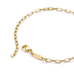 Thomas Sabo Gold Plated Silver Paperclip Bracelet 19cms A2206-413-39