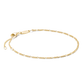 Thomas Sabo Connect Gold Plated Silver Figaro Bracelet 19cms A2207-413-39