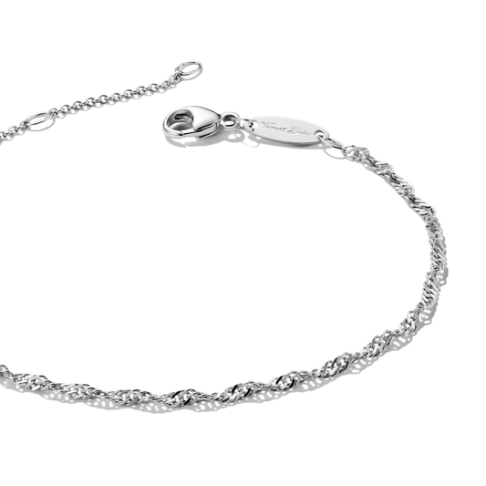 Thomas Sabo Sterling Silver Singapore Link Bracelet 19cms A2208-001-21