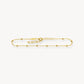 Thomas Sabo Yellow Gold Plated 27cm Beaded Anklet AK0002-413-39