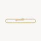 Thomas Sabo Yellow Gold Plated Twisted Rope Anklet AK0035-413-39