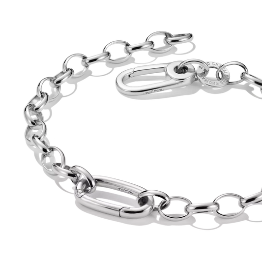 Thomas Sabo Connect Sterling Silver 3 Link Bracelet 19cm C1202-001-21