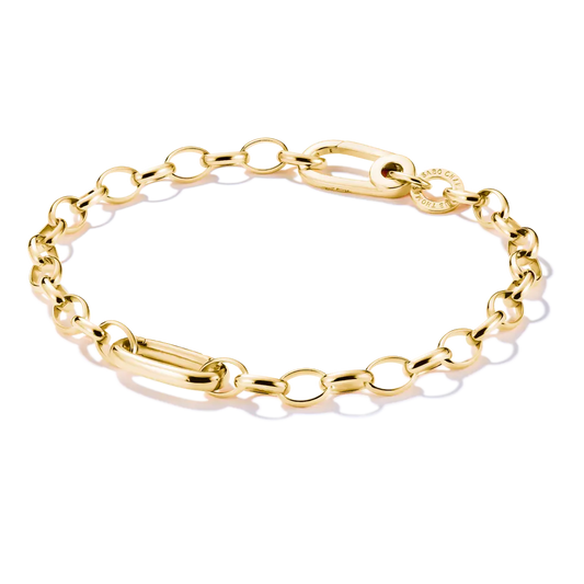 Thomas Sabo Connect Yellow Gold Plated Silver Bracelet 19cm C1202-413-39