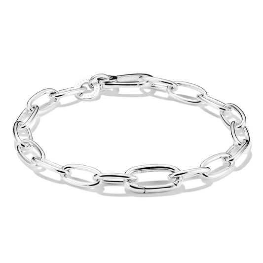 Thomas Sabo Connect Sterling Silver Centre Link Bracelet 17cms C1204-001-21