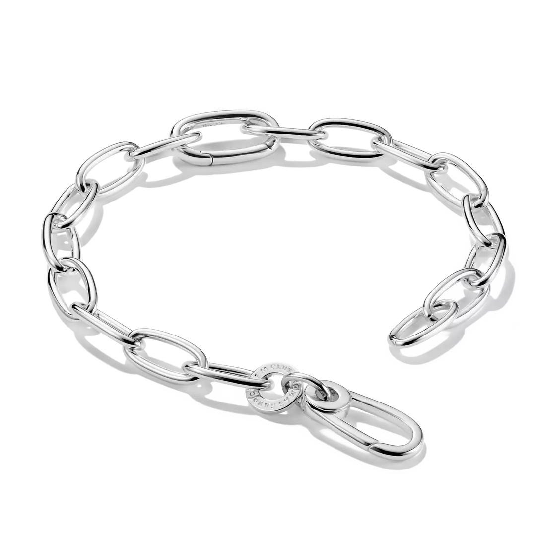 Thomas Sabo Connect Sterling Silver Centre Link Bracelet 17cms C1204-001-21