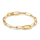 Thomas Sabo Sterling Silver Yellow Gold Plated Paperclip Link Bracelet 19cm C1205-413-39