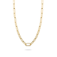 Thomas Sabo Connect Yellow Gold Plated Paperclip Chain 50cm C1207-413-39