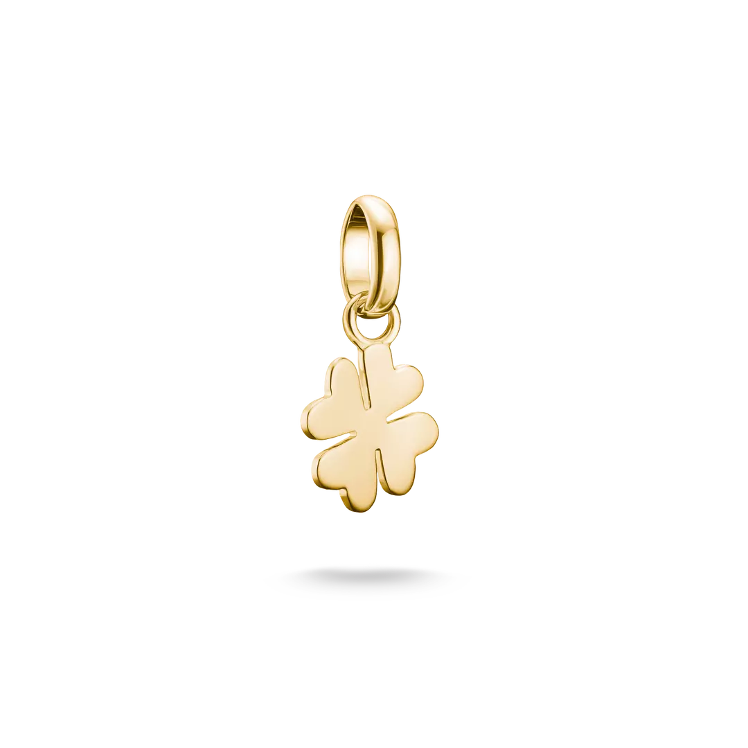 Thomas Sabo Gold Plated Sterling Silver 4 Leaf Lucky Clover Charm  CC1202-413-39