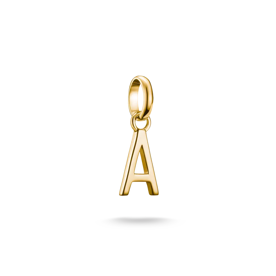 Thomas Sabo Connect Sterling Silver Gold Plated Initial A CC1207-413-39