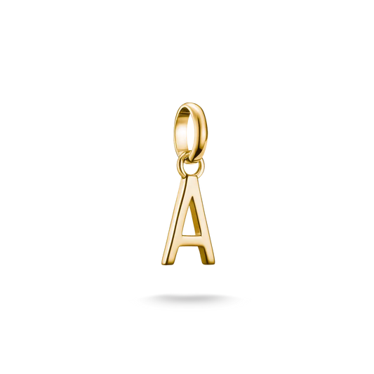 Thomas Sabo Connect Sterling Silver Gold Plated Initial A CC1207-413-39