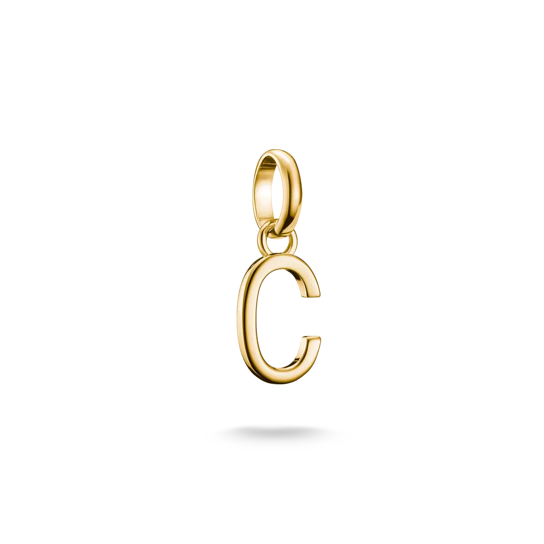 Thomas Sabo Connect Sterling Silver Gold Plated Initial C CC1209-413-39