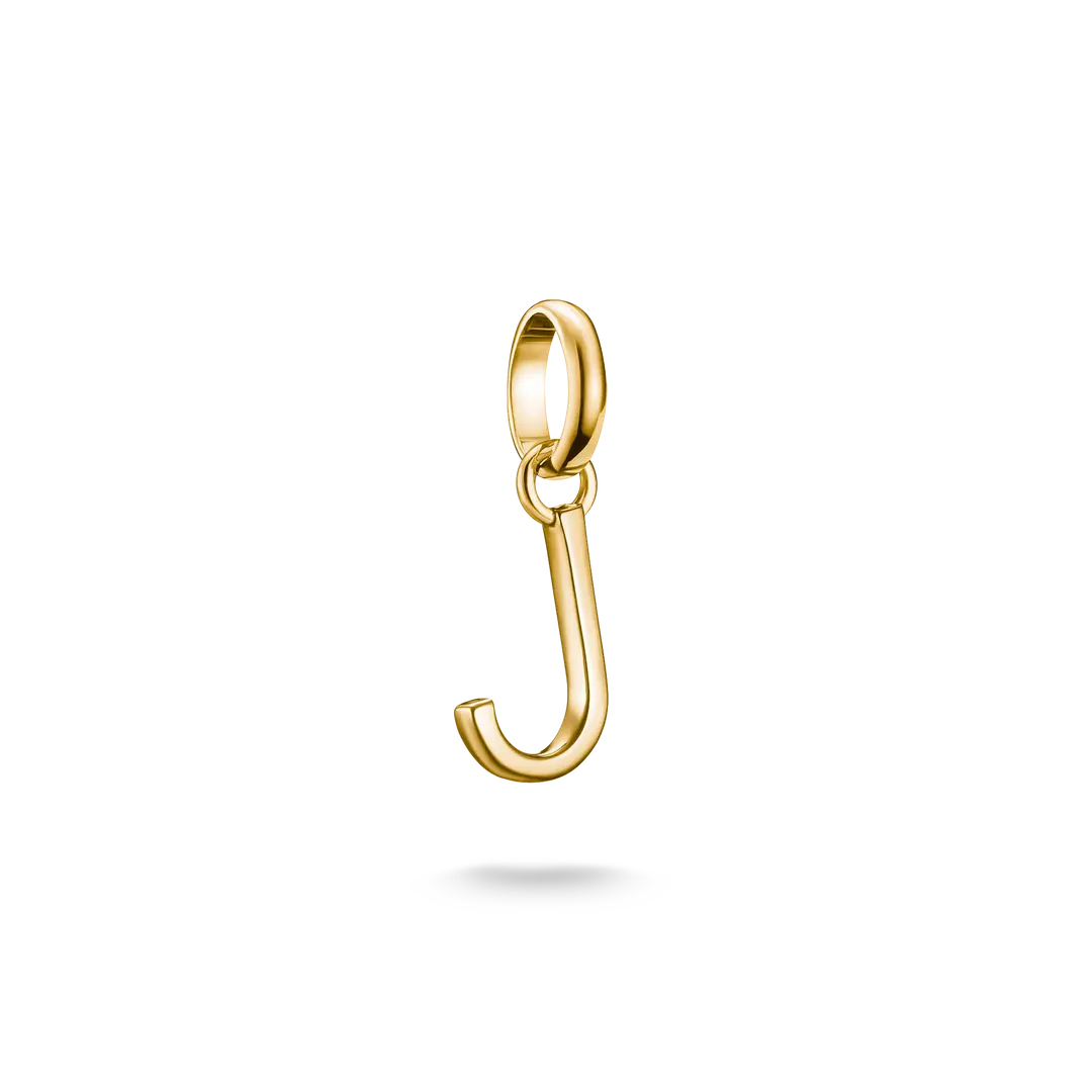 Thomas Sabo Connect Sterling Silver Gold Plated Initial J Charm CC1216-413-39