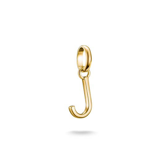 Thomas Sabo Connect Sterling Silver Gold Plated Initial J Charm CC1216-413-39
