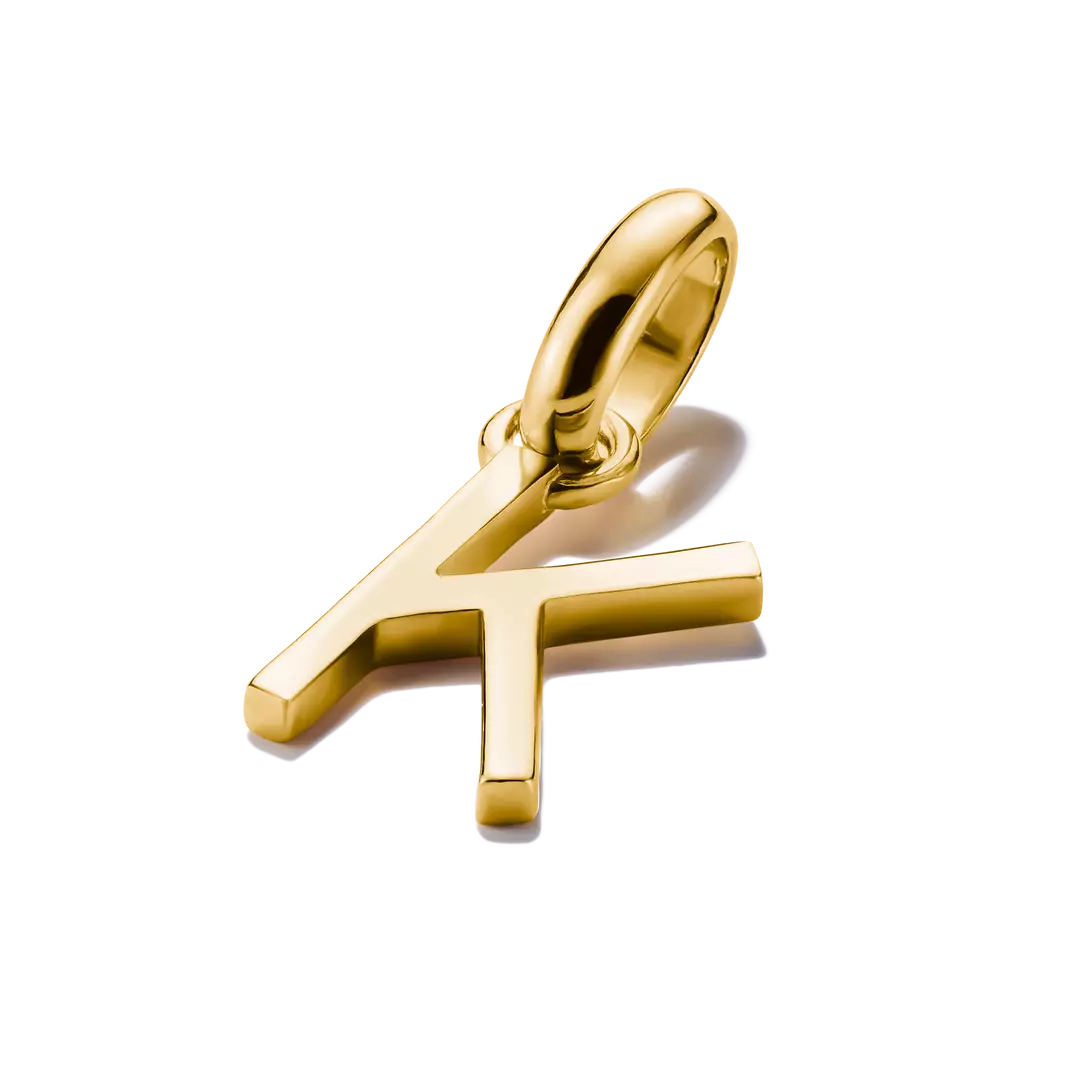 Thomas Sabo Connect Sterling Silver Gold Plated Initial K Charm CC1217-413-39