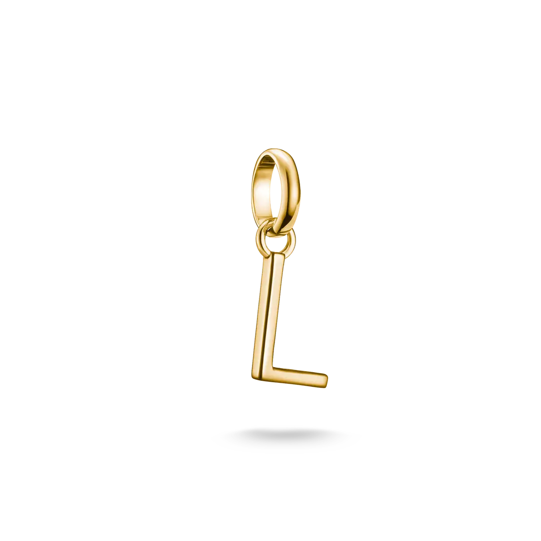 Thomas Sabo Connect Sterling Silver Gold Plated Initial L Charm CC1218-413-39