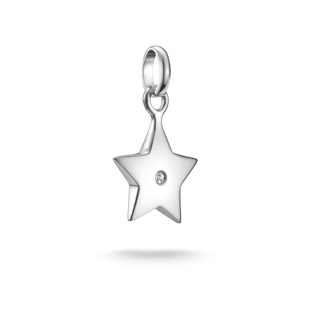 Thomas Sabo Connect Sterling Silver Cubic Zirconia Star Charm CC1238-051-14