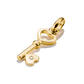 Thomas Sabo Connect Sterling Silver Gold Plated Cubic Zirconia Key Charm CC1241-414-14