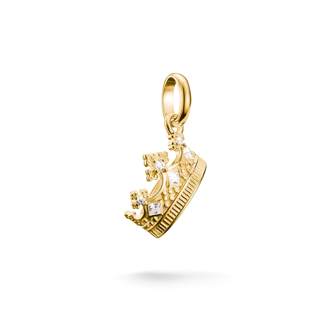 Thomas Sabo Connect Sterling Silver Gold Plated Cubic Zirconia Crown CC1247-414-14