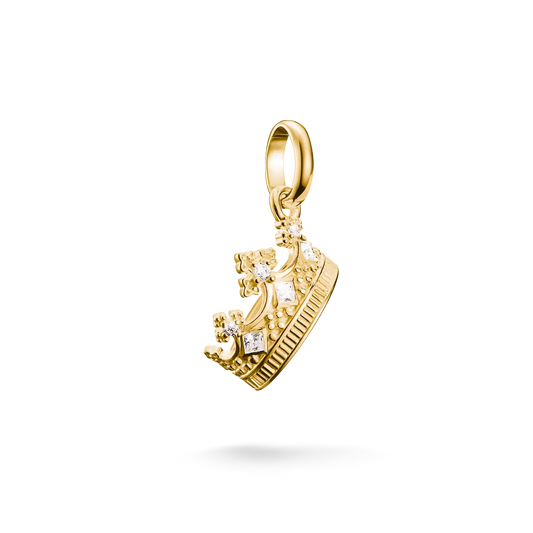 Thomas Sabo Connect Sterling Silver Gold Plated Cubic Zirconia Crown CC1247-414-14