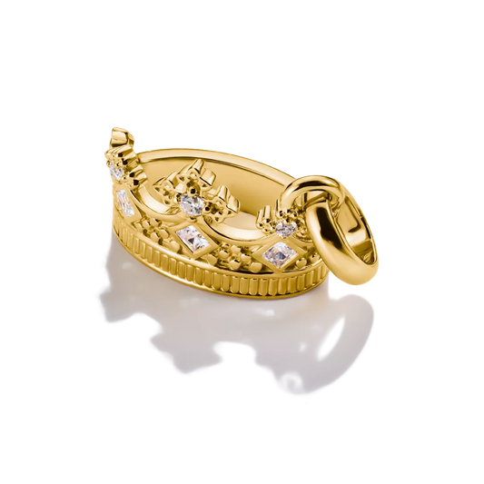 Thomas Sabo Connect Sterling Silver Gold Plated Cubic Zirconia Crown CC1247-414-14