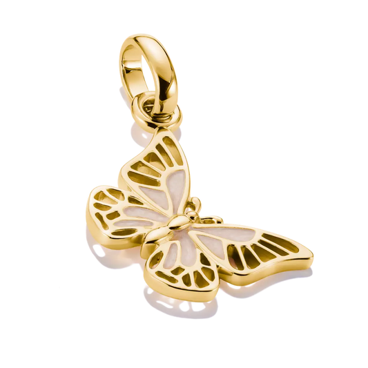 Thomas Sabo Connect Sterling Silver Yellow Gold Plated Butterfly Charm CC1265-427-14