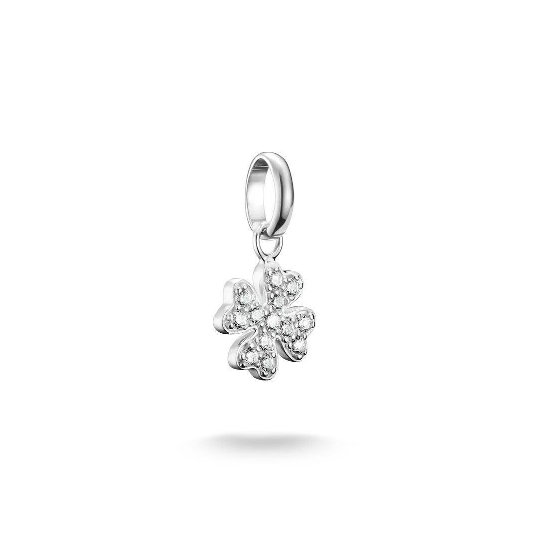 Thomas Sabo Connect Sterling Silver Cubic Zirconia 4 Leaf Clover Charm CC1281-051-14