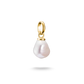 Thomas Sabo Connect Sterling Silver Yellow Gold Plated White Freshwater Cultured Pearl Charm CC1282-430-14