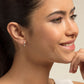 Medium Silvr Hinged Hoops