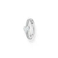 Thomas Sabo Sterling Silver Cubic Zirconia Heart Single Hoop Earring CR692-051-14