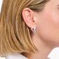 Thomas Sabo Sterling Silver Oval Cubic Zirconia Hoop Earrings CR730-051-14