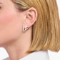 Thomas Sabo Sterling Silver White Cubic Zirconia Pave Hoop Earrings CR731-051-14
