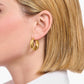 Thomas Sabo Yellow Gold Plated Two Strand Twist Hoop Earrings CR738-413-39