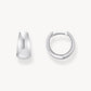 Thomas Sabo Sterling Silver Plain Polish Hinged Hoop Earrings CR740-001-21