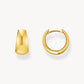 Thomas Sabo Yellow Gold Plated Hinged Hoop Earrings CR740-413-39