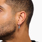 Thomas Sabo Sterling Silver Hoops and Midnight Rose Dropper Earrings CR757-637-21