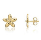 9ct Yellow Gold Daisy Stud Earrings