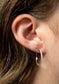 Tish Lyon Titanium Crystal Hoop Earrings 18mm