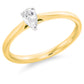 18ct Yellow Gold Pear Cut 0.23ct Diamond Ring