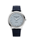 Frederique Constant Stainless Steel Moneta Solarmetre Pale Blue Dial Strap Watch FC-120LB3S6