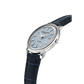 Frederique Constant Stainless Steel Moneta Solarmetre Pale Blue Dial Strap Watch FC-120LB3S6