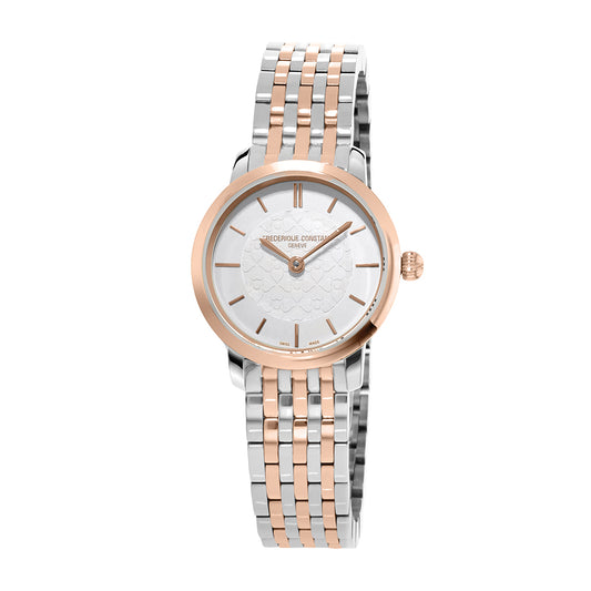 Frederique Constant Ladies Rose and Stainless Steel Bracelet Watch FC-200WHS2B