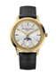 Frederique Constant Yellow PVD Moneta Moonphase Strap Watch FC-206S3S5