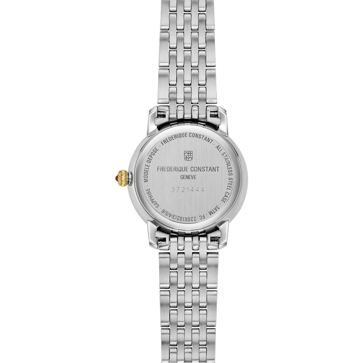 Frederique Constant Classic Slimline Ladies Round Mother of Pearl Dial Dot Dial Watch FC-220MPWD1S23B